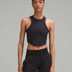NWT Lululemon Women’s Hold Tight Cropped Tank Top Black